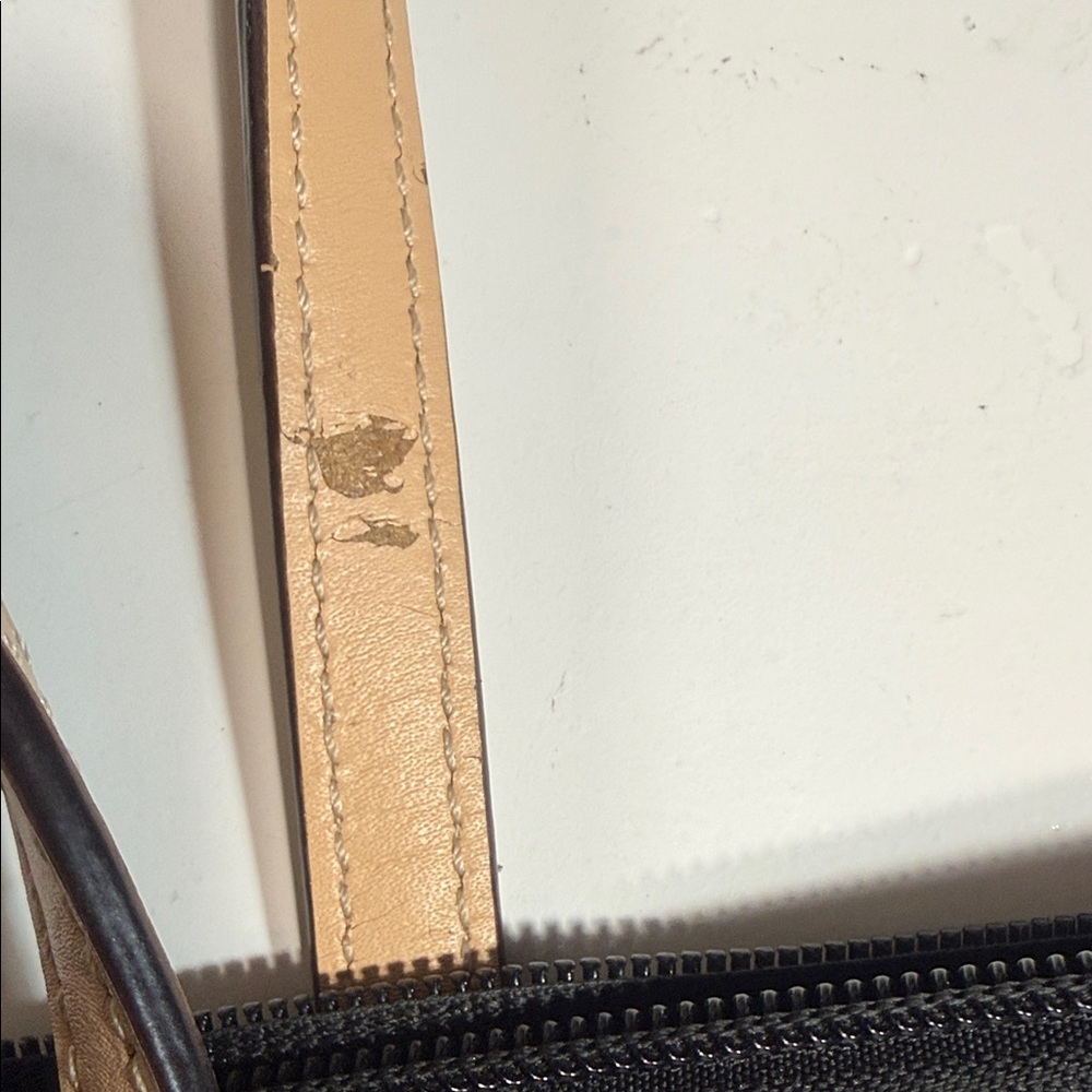 Kate Spade Black Tote Bag with Tan Leather Handles - Picture 7 of 7